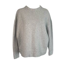 Vince Women’s Medium Gray Minimalist Classic Crew Neck Casual Sweatshirt